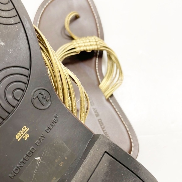 Montego Bay Club gold sandals - Picture 6 of 7